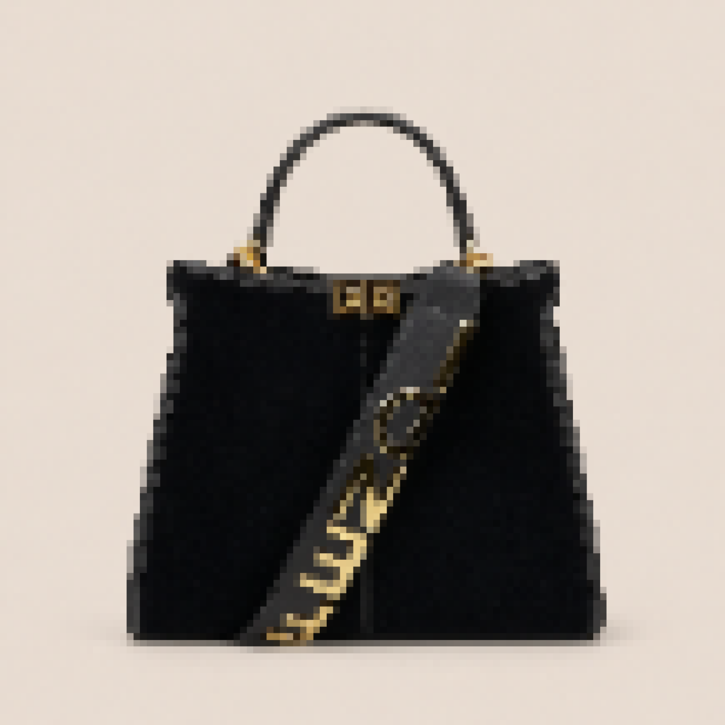 Structured Mini Tote Bag with Top Handle and Lock Closure for Everyday Use