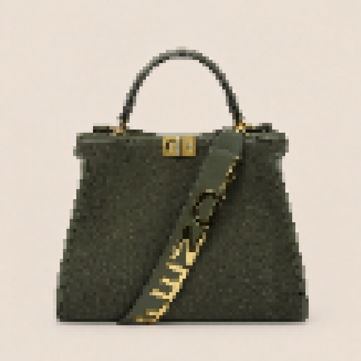 Structured Mini Tote Bag with Top Handle and Lock Closure for Everyday Use