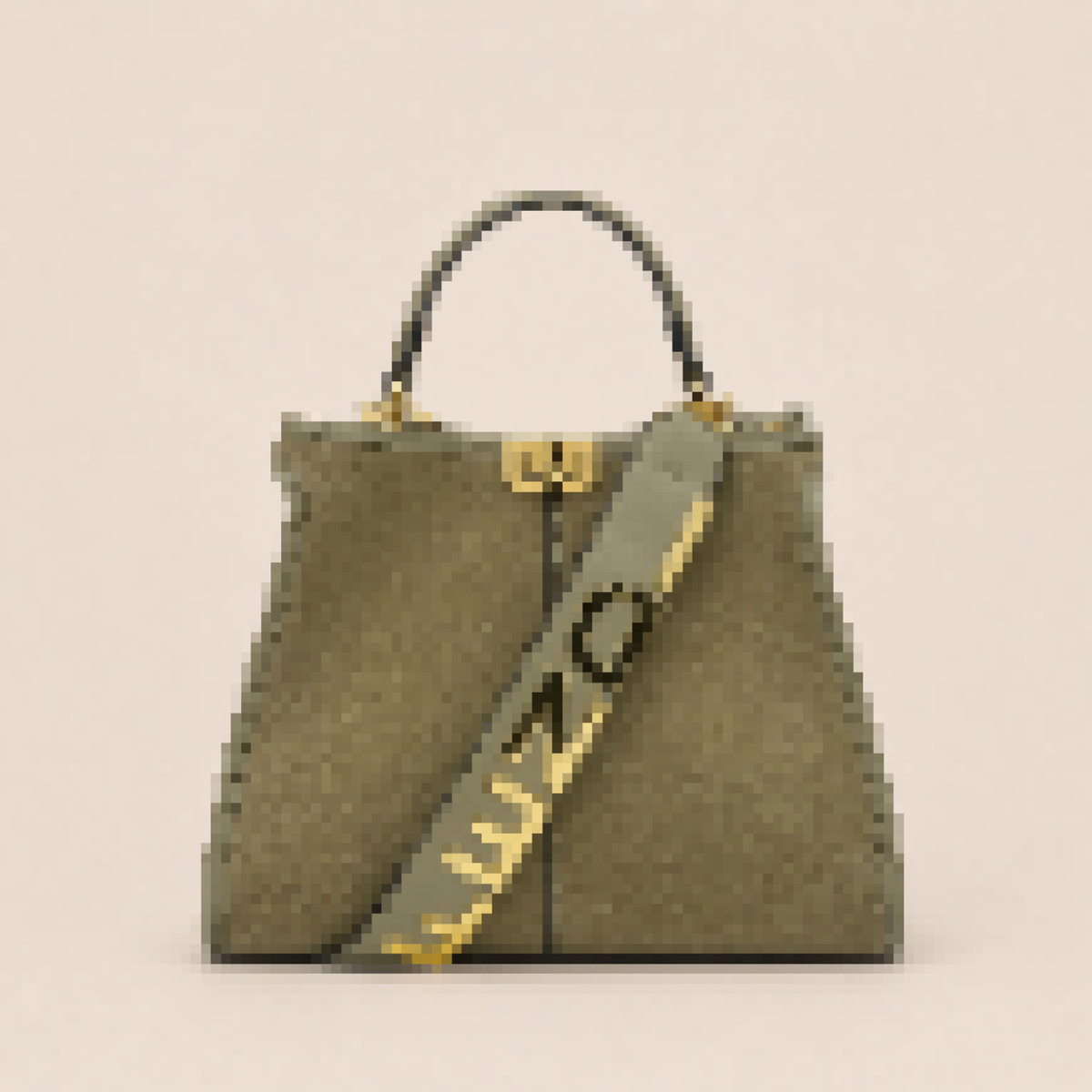 Structured Mini Tote Bag with Top Handle and Lock Closure for Everyday Use