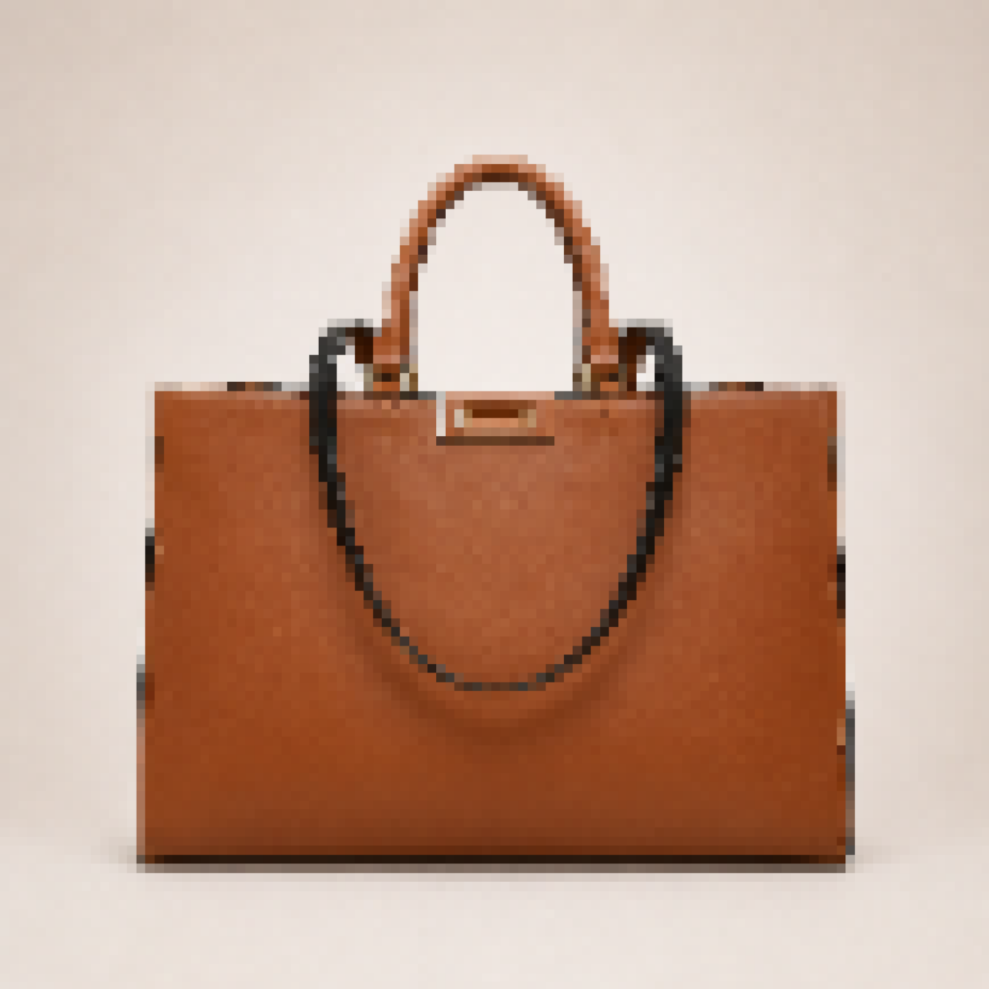Structured Top Handle Tote Bag with Turn-Lock Closure for Work and Everyday Use