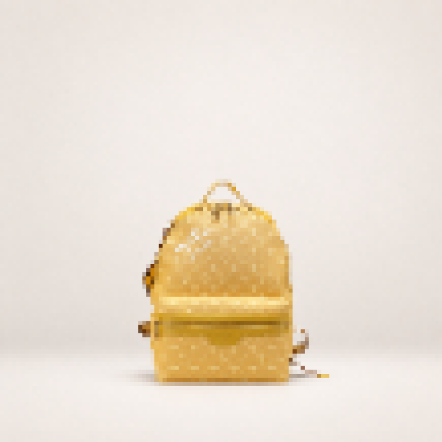 Monogram Mini Backpack – Unisex Small Travel Backpack with Compact Everyday Storage