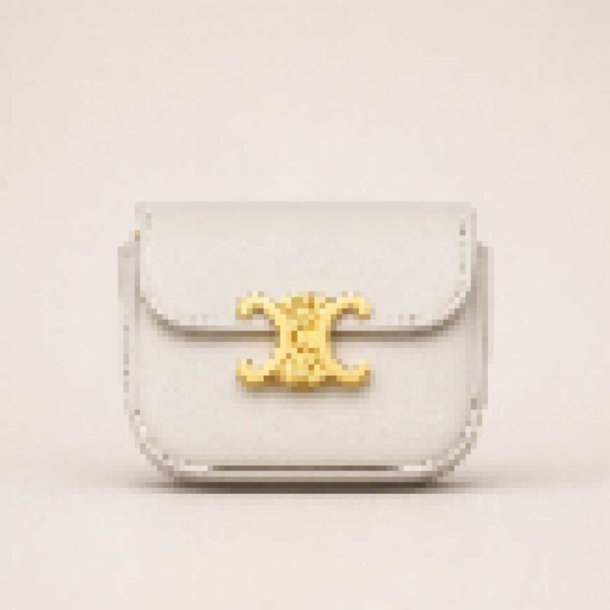 Mini Classic Flap Crossbody Bag with Gold Accent – Structured Leather Shoulder Bag