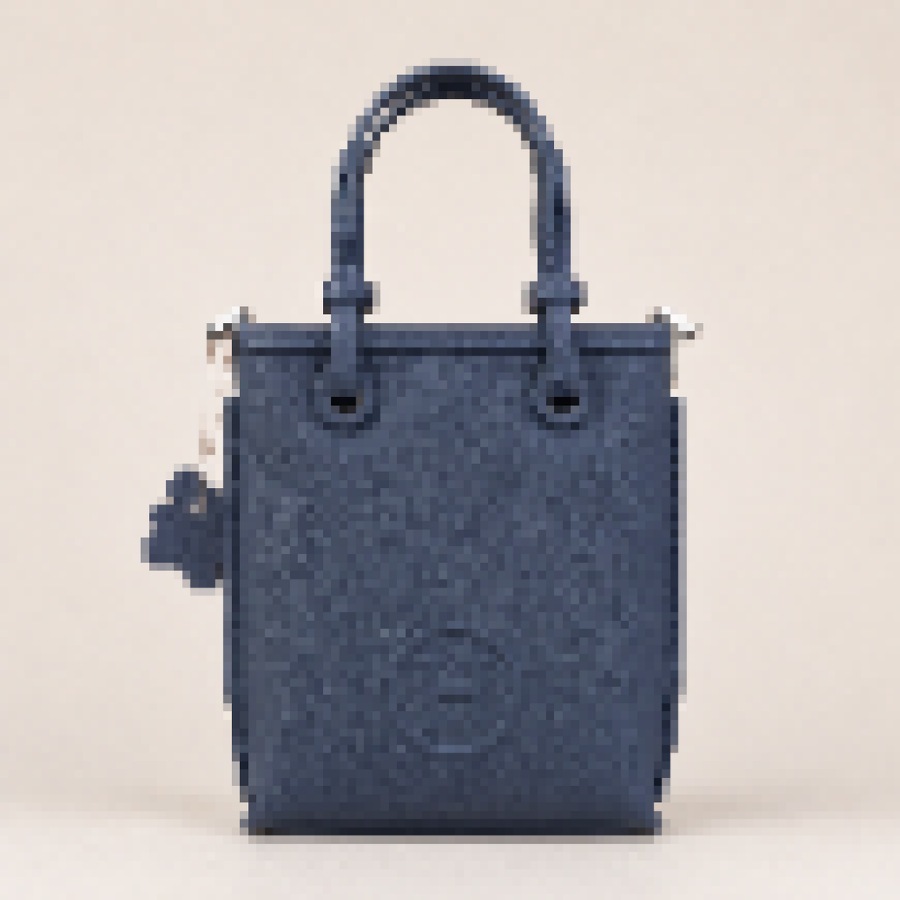 Mini Structured Shopping Tote Bag with Adjustable Crossbody Strap