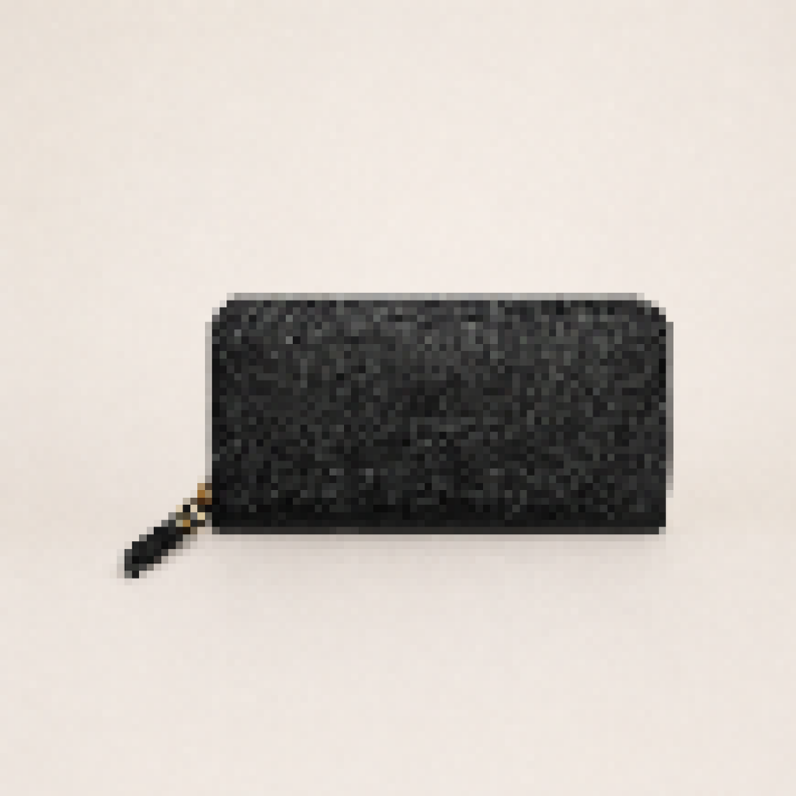 Zip-Around Long Wallet with Embossed Pattern – Everyday Organizer Wallet for Cards, Cash & Travel Essentials