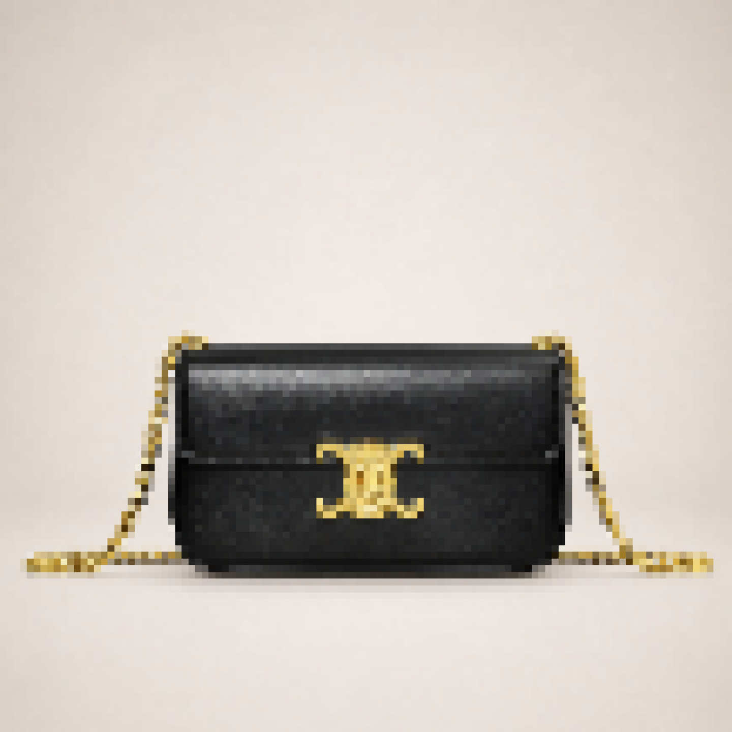 Structured Shoulder Crossbody Bag with Chain Strap for Everyday Use