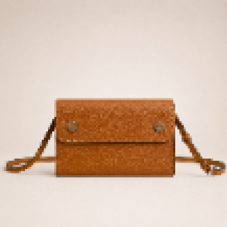 Luxury Leather Snap Closure Wallet Crossbody – Elegant Long Phone Wallet with Detachable Strap