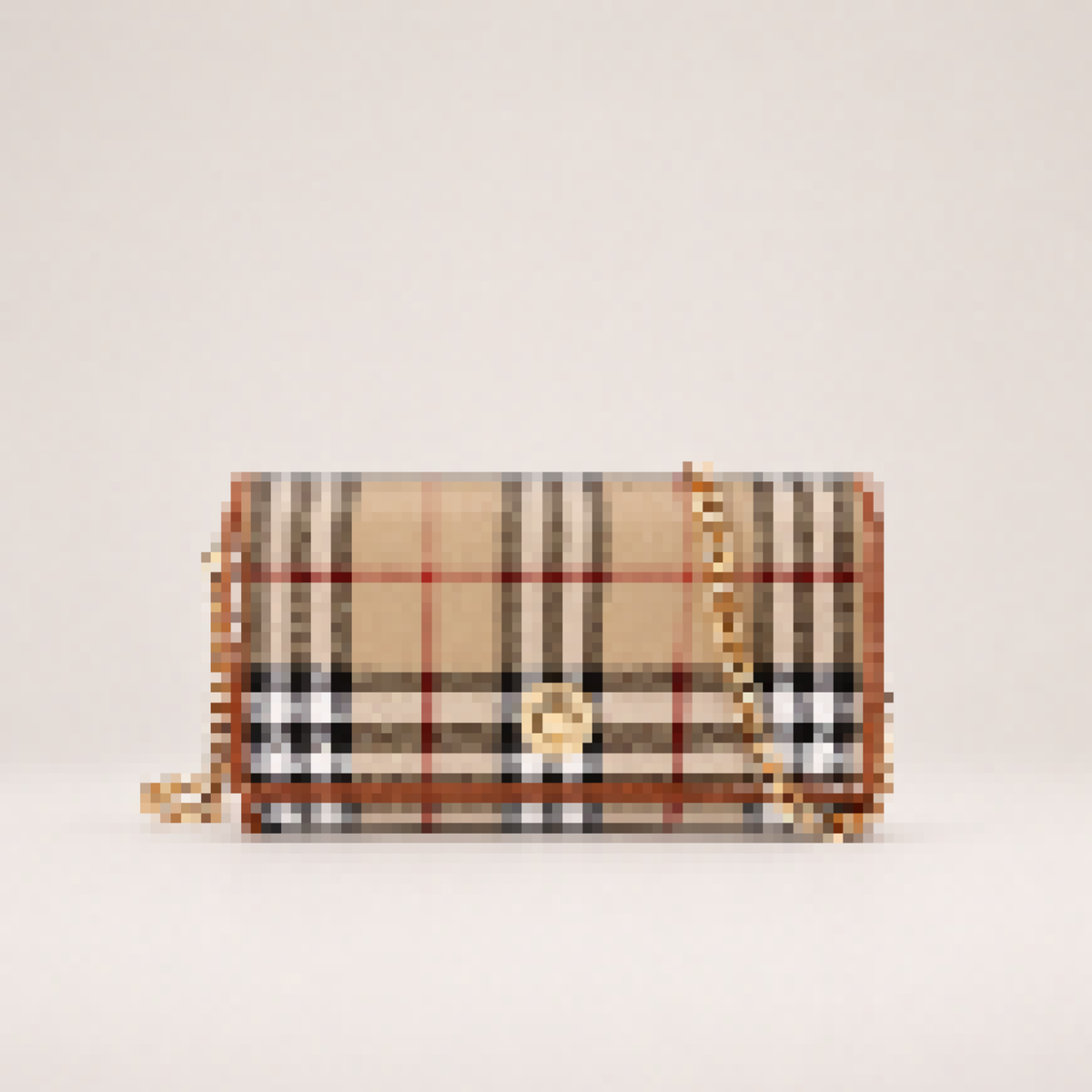 Wallet-On-Chain Crossbody Bag with Chain Strap for Everyday Use
