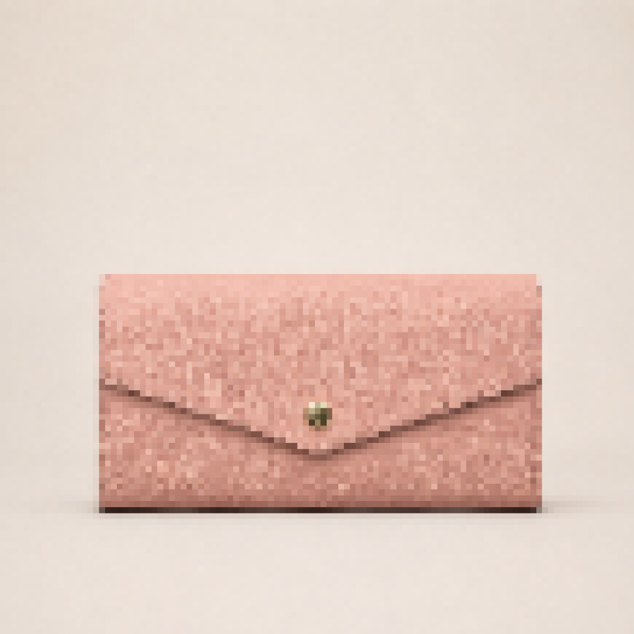 Luxury Textured Leather Long Wallet for Women, Slim Continental Clutch Purse with Gold Hardware, Elegant Everyday Card Holder Organizer