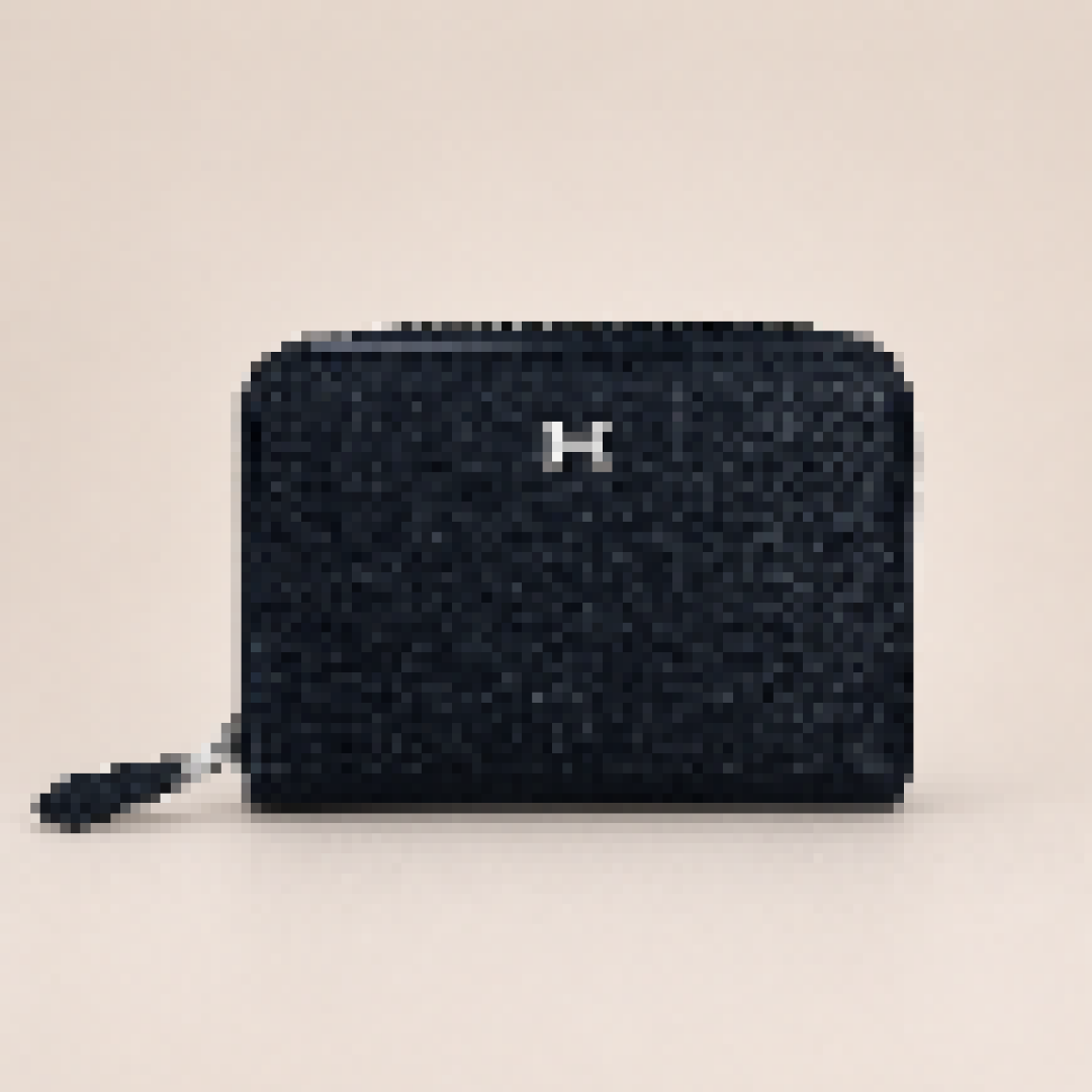 Minimalist Card Wallet with Zipper Closure for Daily Use
