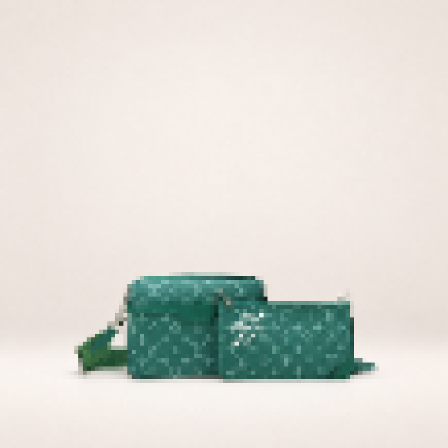 Monogram Messenger Bag Set – Unisex Crossbody Pouch with Versatile Everyday Storage