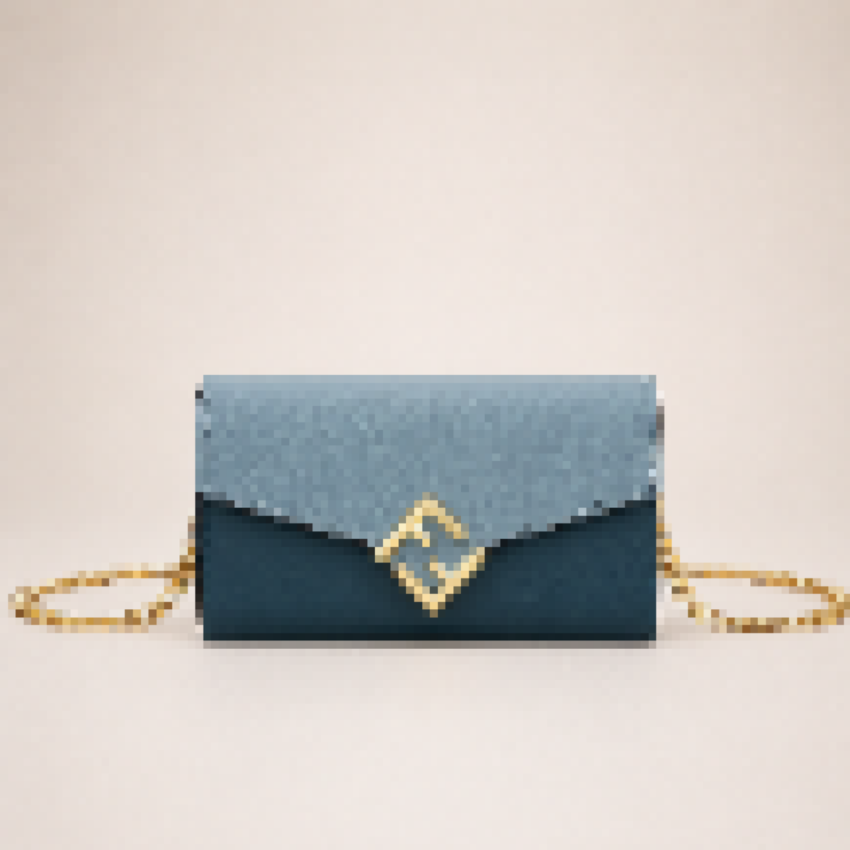 Chain Crossbody Continental Wallet with Multiple Compartments for Daily Carry