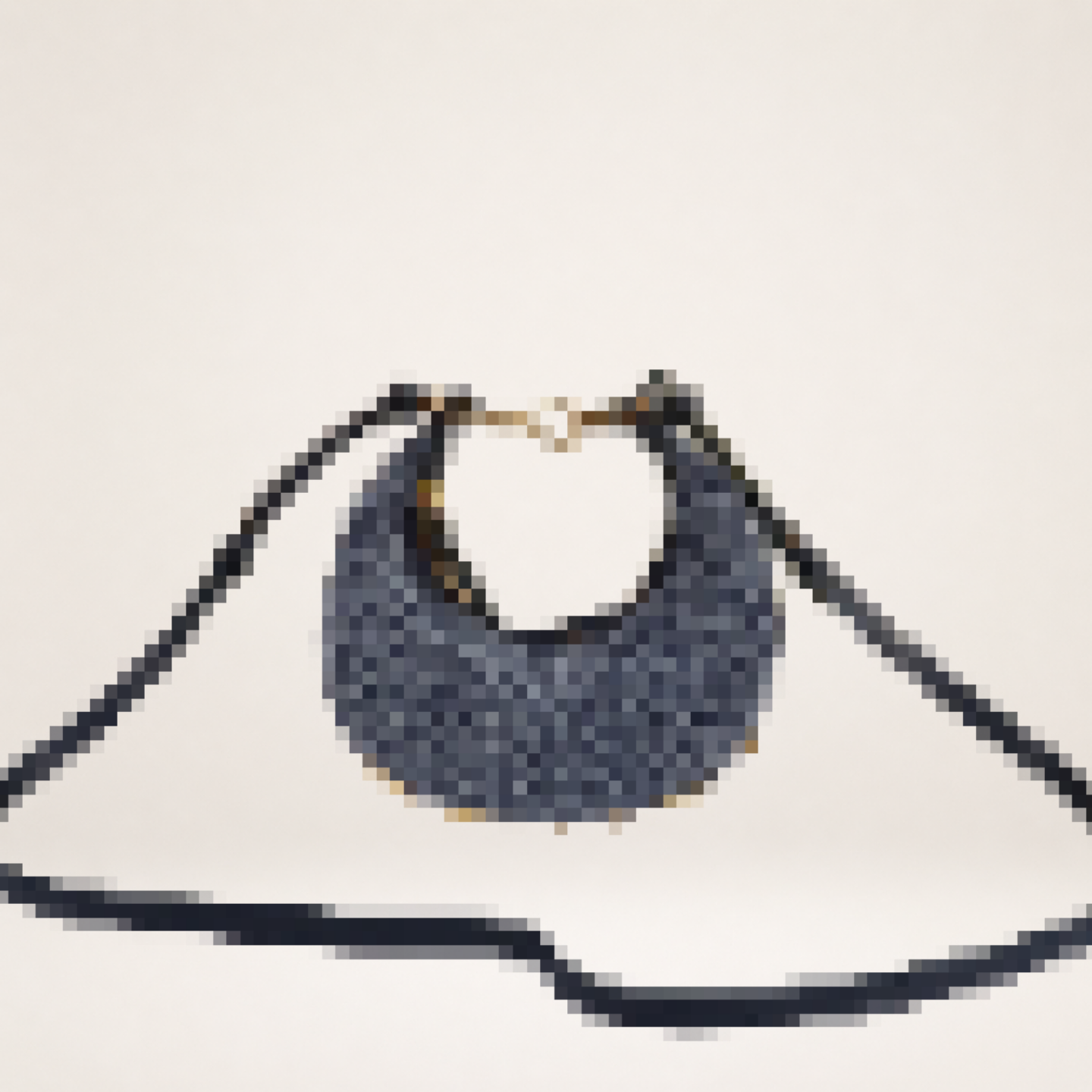 Mini Monogram Hobo Bag – Chic Crescent Shoulder & Crossbody Bag for Women, Everyday Luxury Style