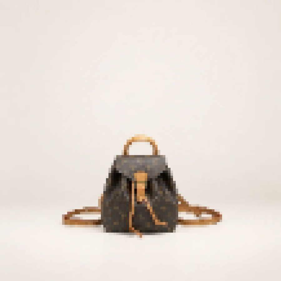 Monogram Mini Backpack – Women's Small Travel Bag with Adjustable Straps