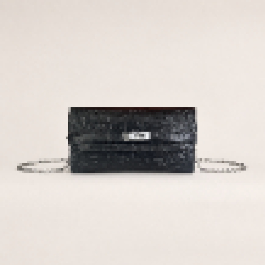 Luxury Crocodile Embossed Leather Wallet on Chain – Elegant Long Clutch Crossbody Wallet for Women