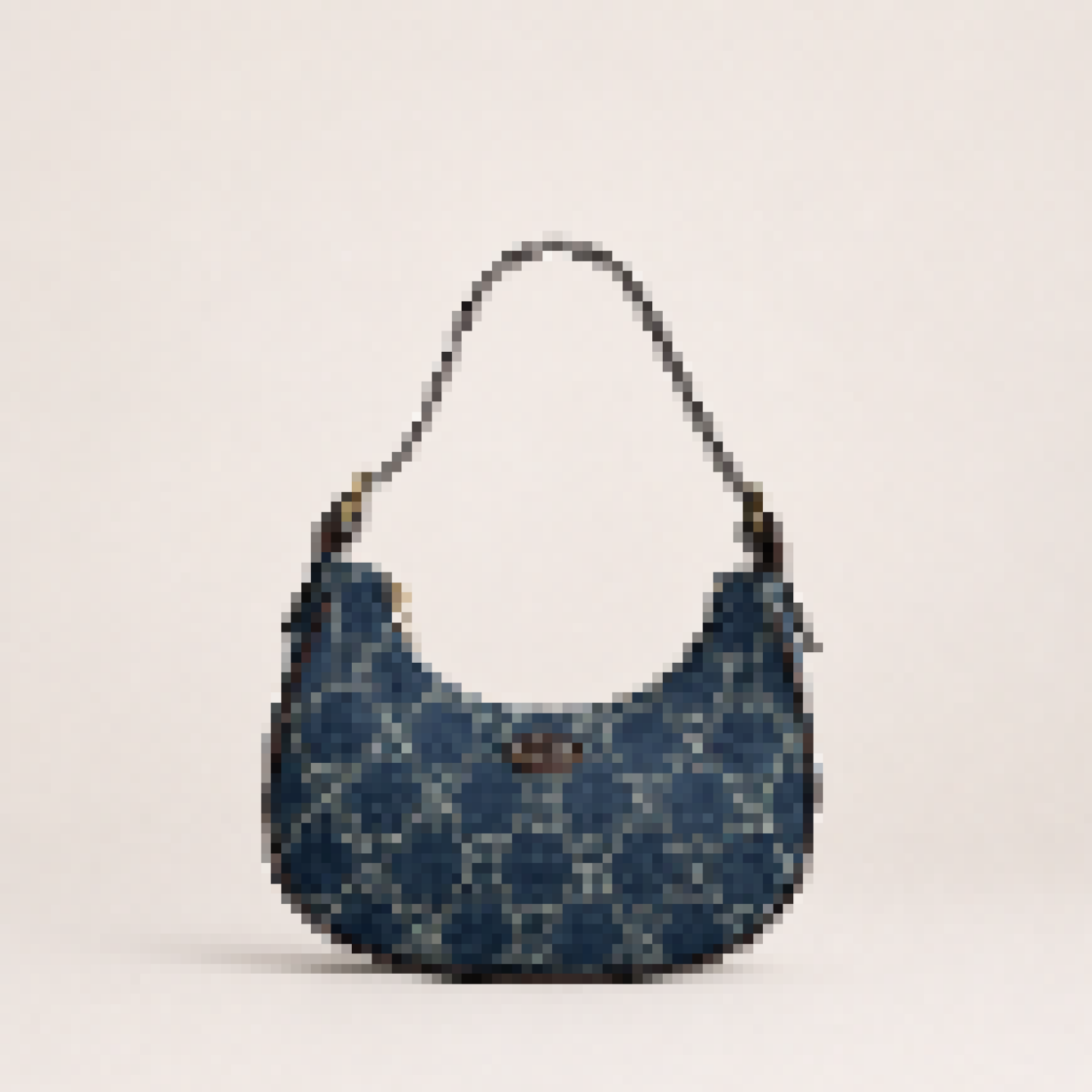 Crescent Hobo Shoulder Bag with Trim Detail for Everyday Use