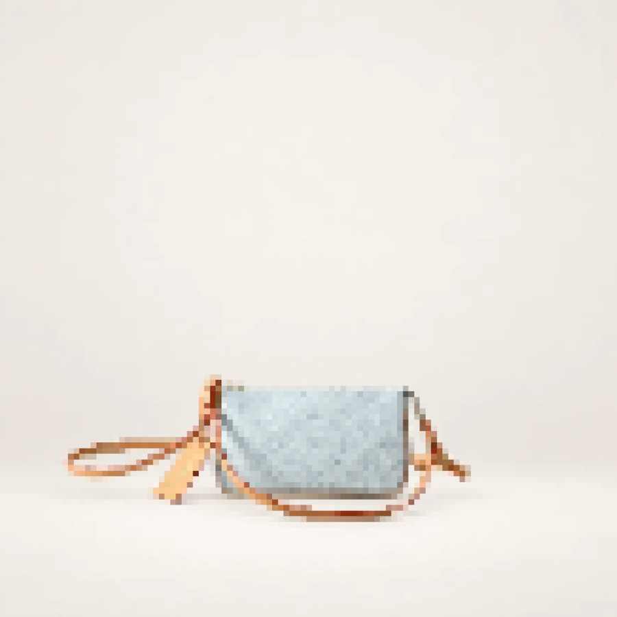 Pastel Monogram Mini Shoulder Bag – Women's Zip-Top Pochette with Adjustable Handle