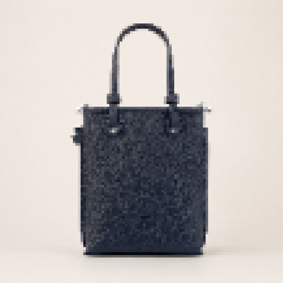 Mini Structured Shopping Tote Bag with Adjustable Crossbody Strap