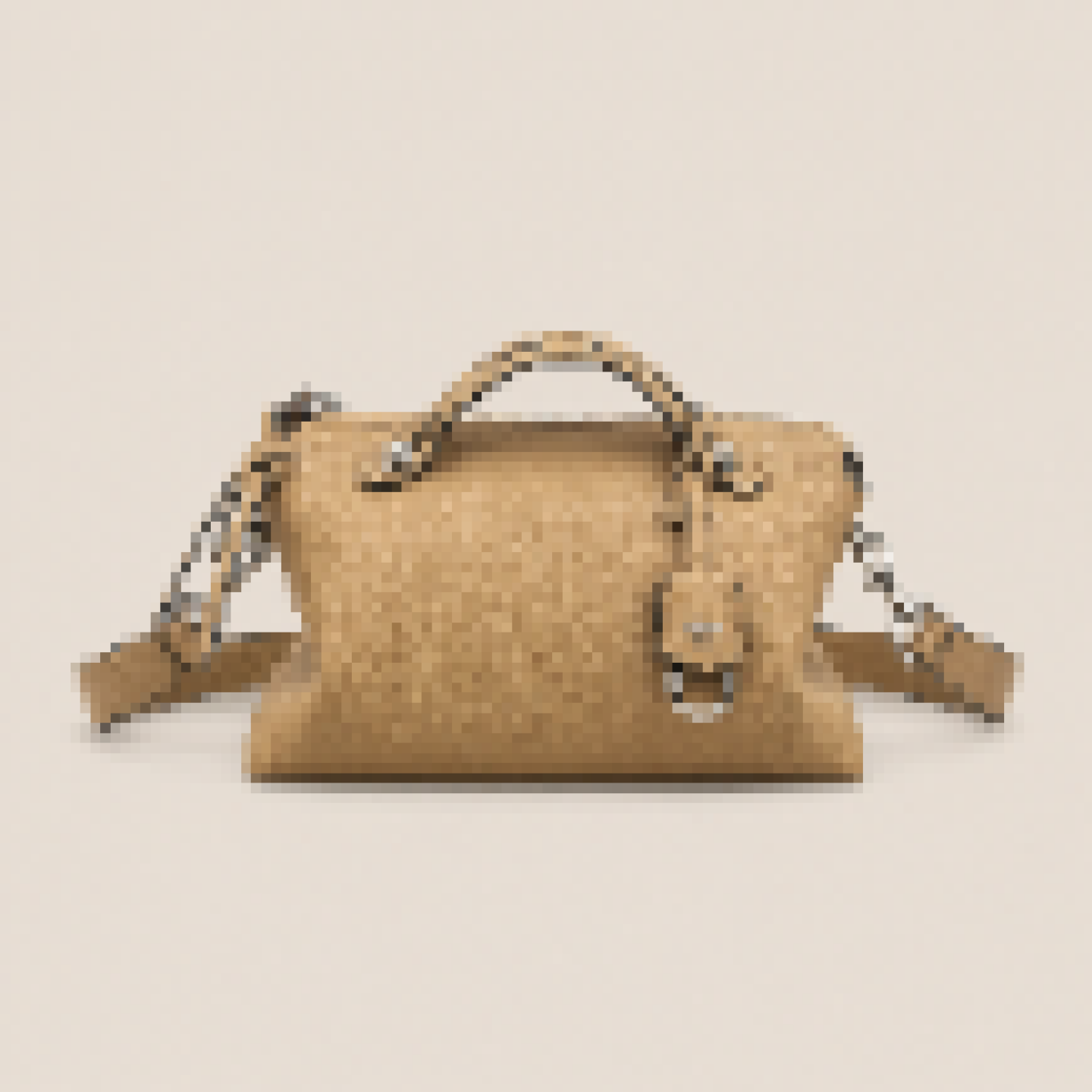 Structured Mini Boston Satchel with Top Handle and Adjustable Strap for Everyday Use