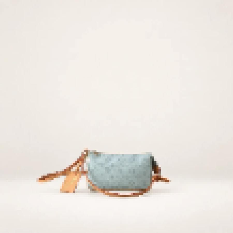 Pastel Monogram Mini Shoulder Bag – Women's Zip-Top Pochette with Adjustable Handle
