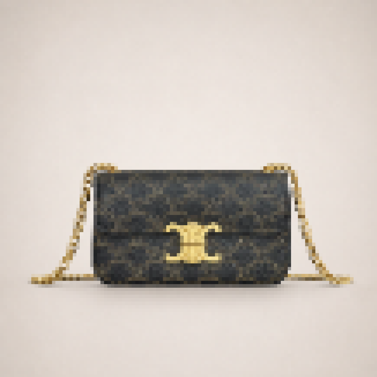 Structured Shoulder Crossbody Bag with Chain Strap for Everyday Use