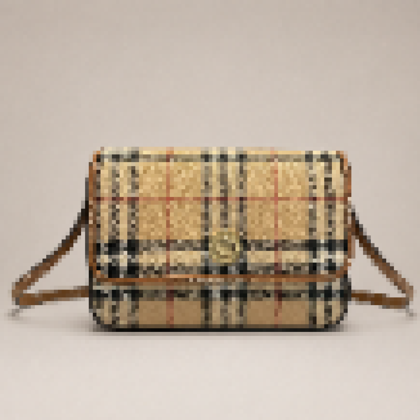 Plaid Flap Crossbody Shoulder Bag with Adjustable Strap for Everyday Use
