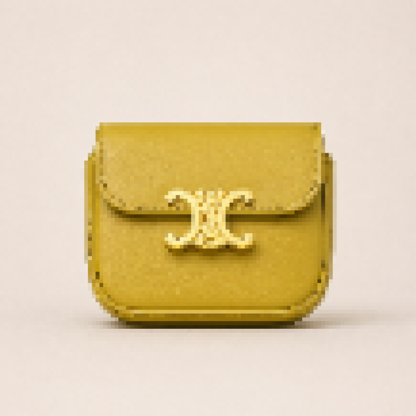 Mini Classic Flap Crossbody Bag with Gold Accent – Structured Leather Shoulder Bag