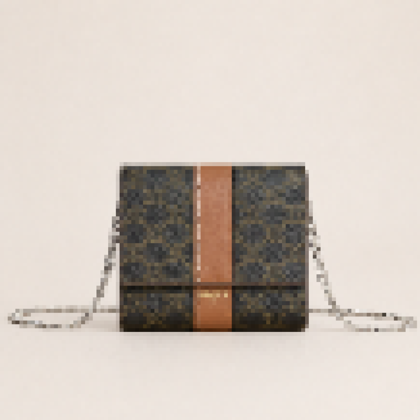 Small Trifold Wallet with Chain Strap and Card Slots for Daily Carry