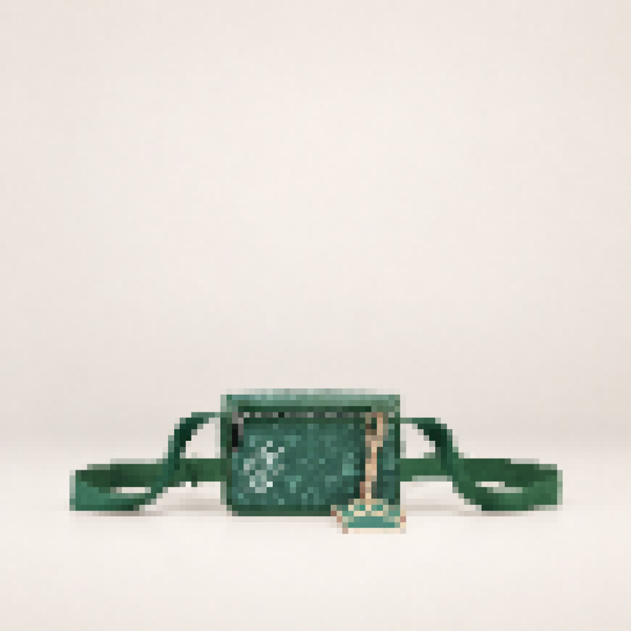 Monogram Wearable Wallet – Unisex Mini Crossbody Phone Bag for Everyday Essentials