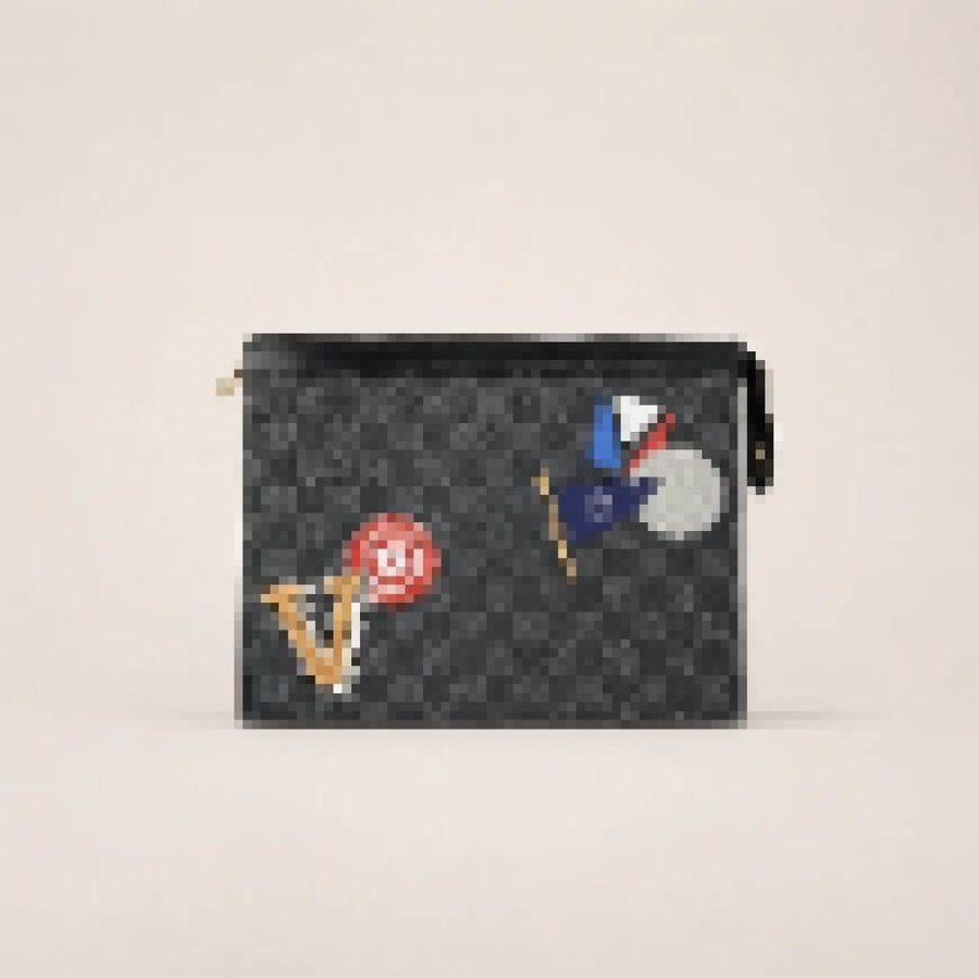 Men’s Slim Zip Pouch, Modern Clutch Wallet for Travel, Work and Everyday Carry