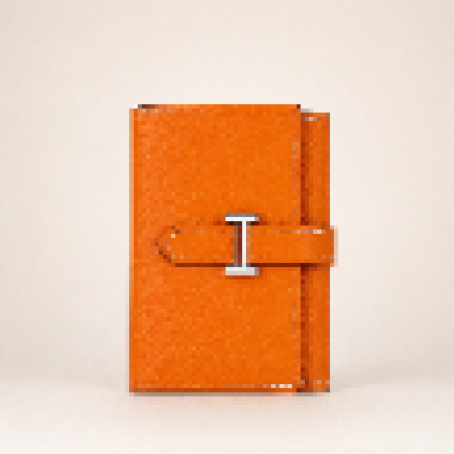 Luxury Compact Leather Wallet – Elegant Snap Closure Card Holder for Men & Women