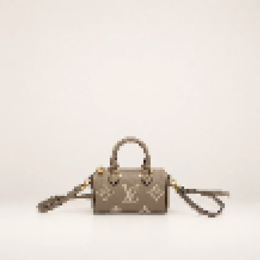 Monogram Mini Top Handle Bag – Women's Crossbody Purse with Compact Everyday Design
