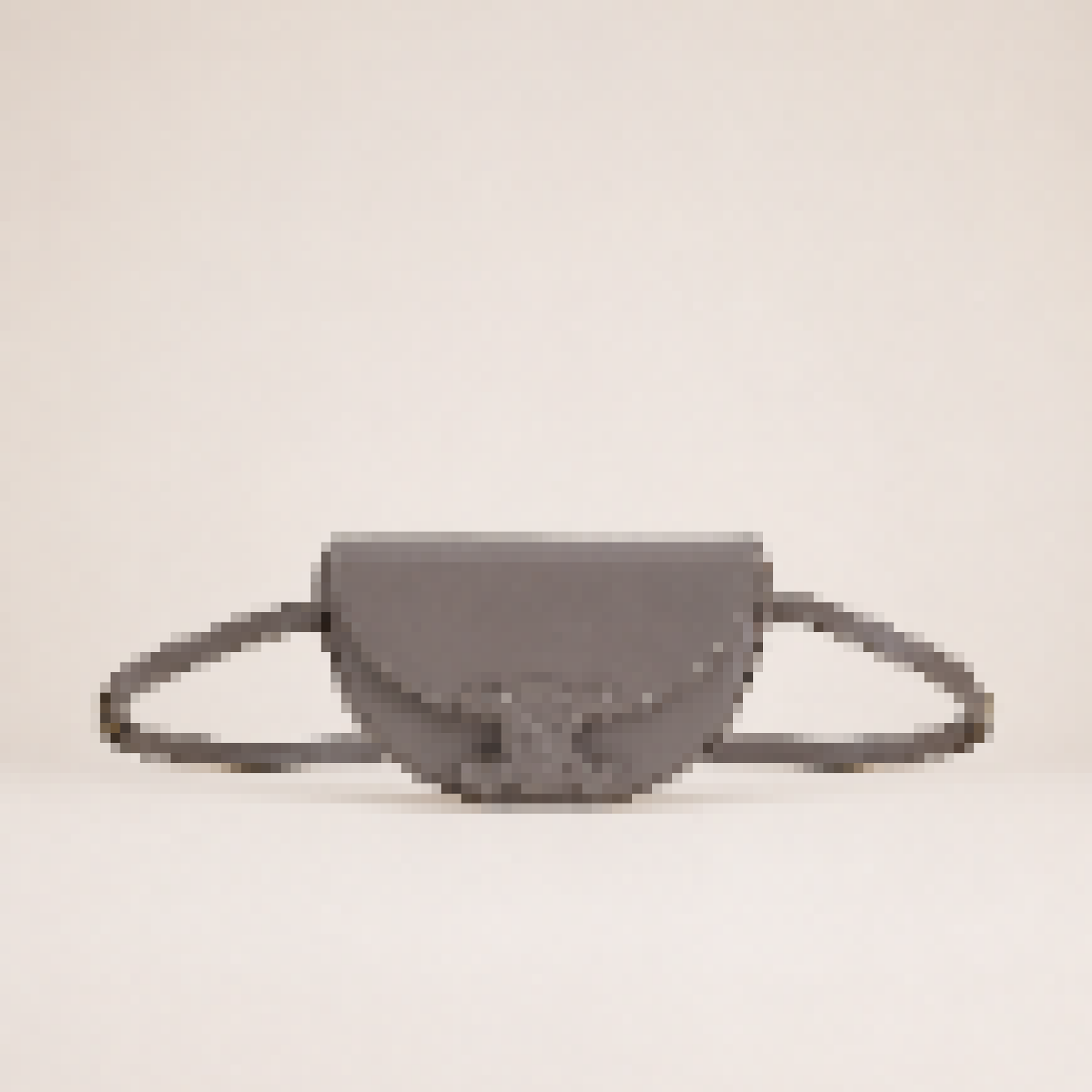 Crescent Crossbody Shoulder Bag with Statement Clasp for Everyday Use