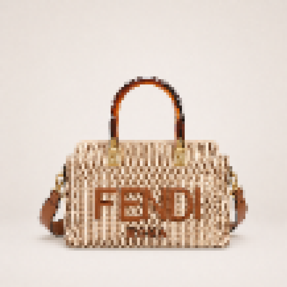 Luxury Woven Leather Top Handle Crossbody Bag with Tortoiseshell Handles – Elegant Designer-Inspired Satchel
