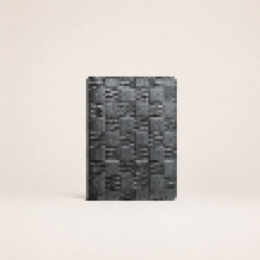 Men's Black Checkered Bifold Wallet – Slim Everyday Leather Wallet