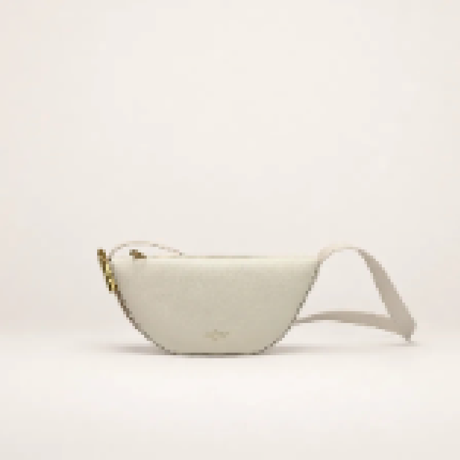 Minimalist Crescent Belt Bag – Women's Compact Crossbody Sling Purse for Everyday Essentials