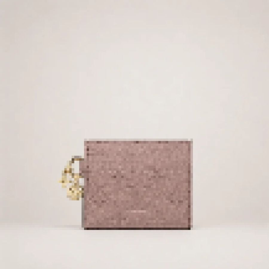 Premium Monogram Canvas Card Holder Wallet with Key Ring, Compact Leather Accent Card Case for Women & Men