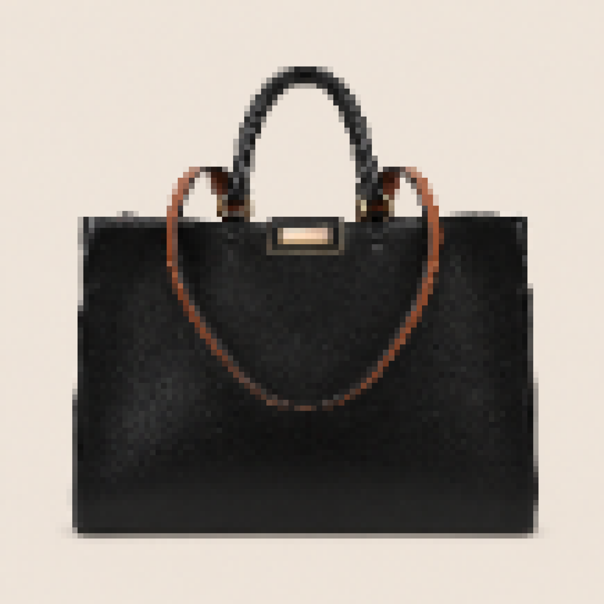 Structured Top Handle Tote Satchel with Dual Compartment Design for Work and Everyday Use
