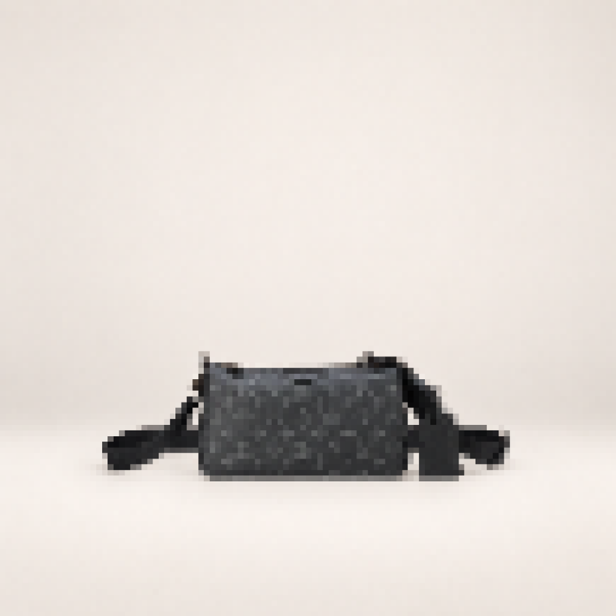 Monogram Mini Shoulder Bag – Women's Compact Crossbody Purse with Adjustable Strap
