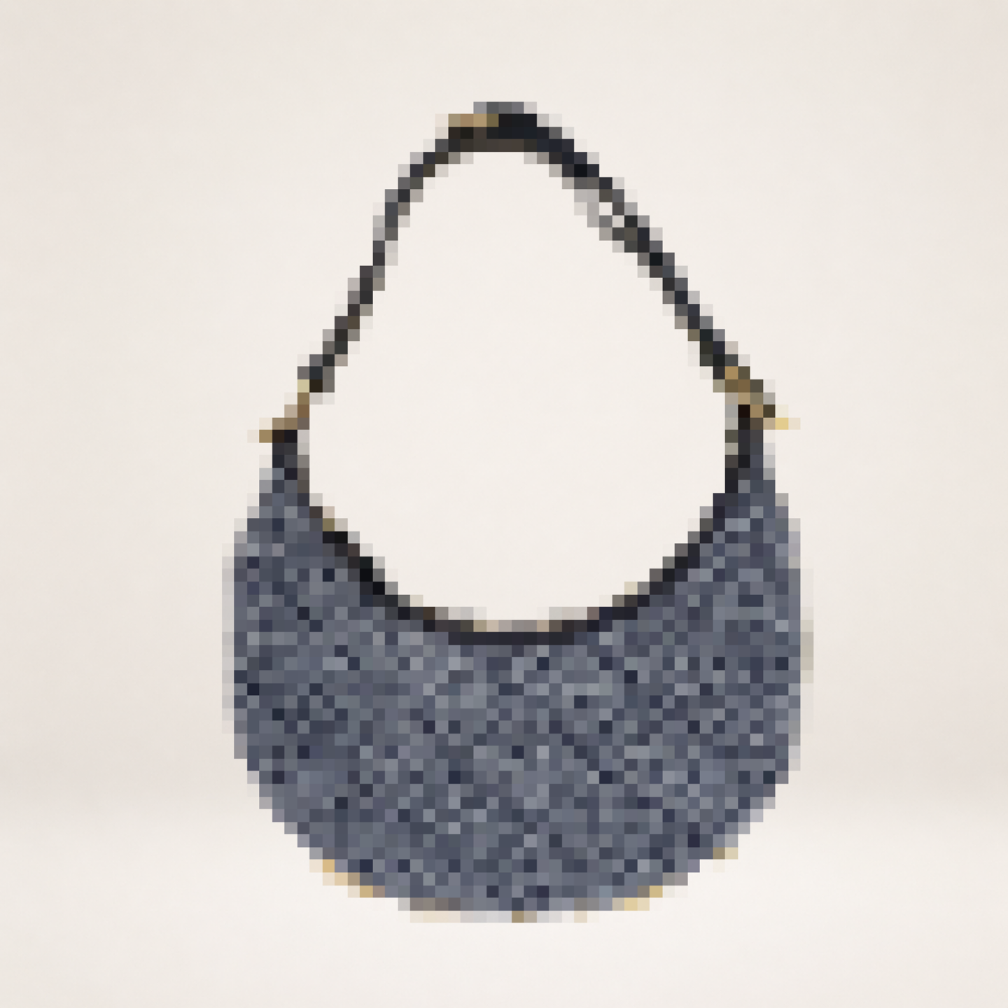 Mini Monogram Hobo Bag – Chic Crescent Shoulder & Crossbody Bag for Women, Everyday Luxury Style