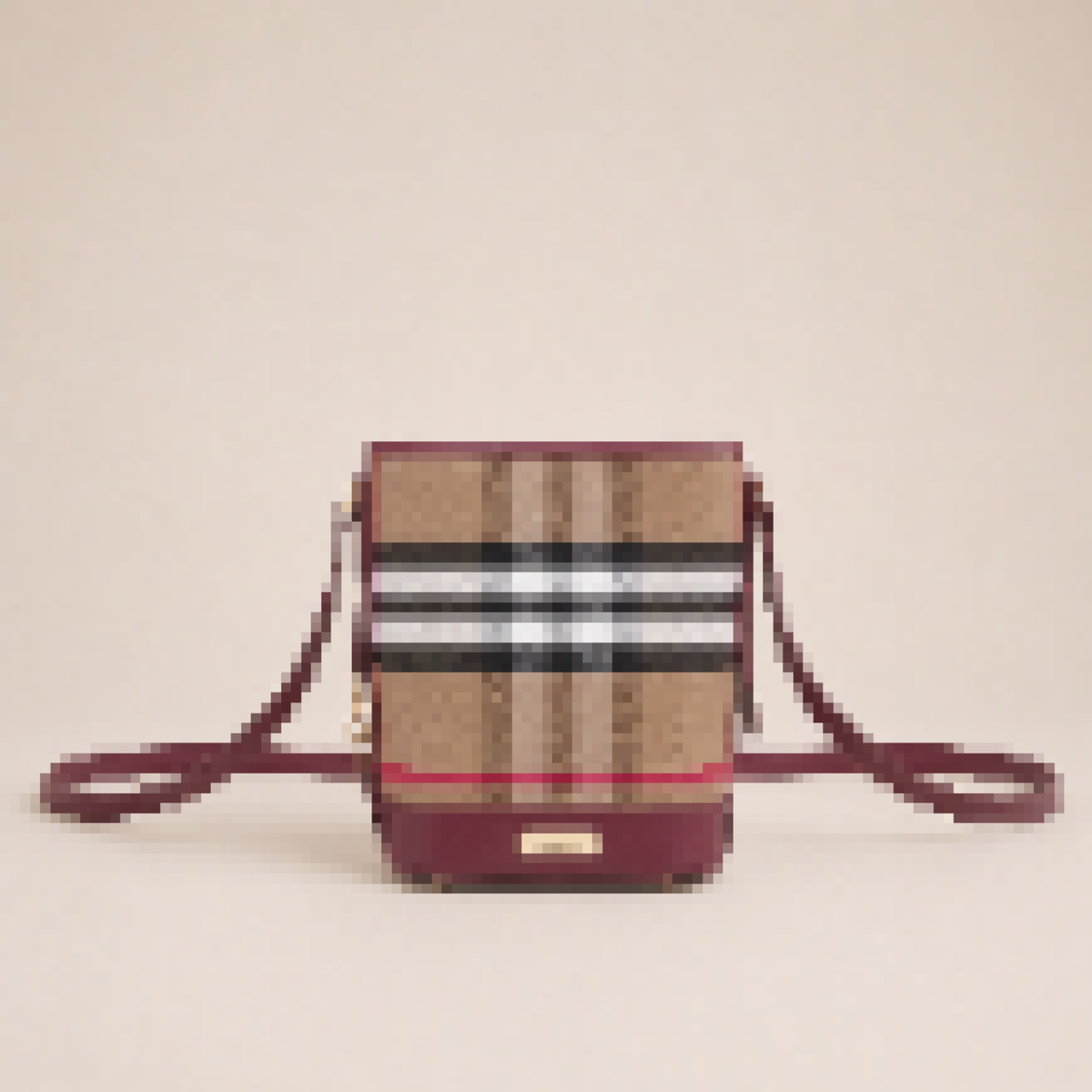 Compact Bucket Crossbody Shoulder Bag with Adjustable Strap for Daily Carry