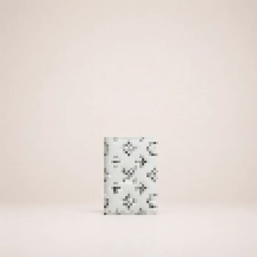 Monogram Card Holder Wallet, Slim Compact Card Case for Women & Men