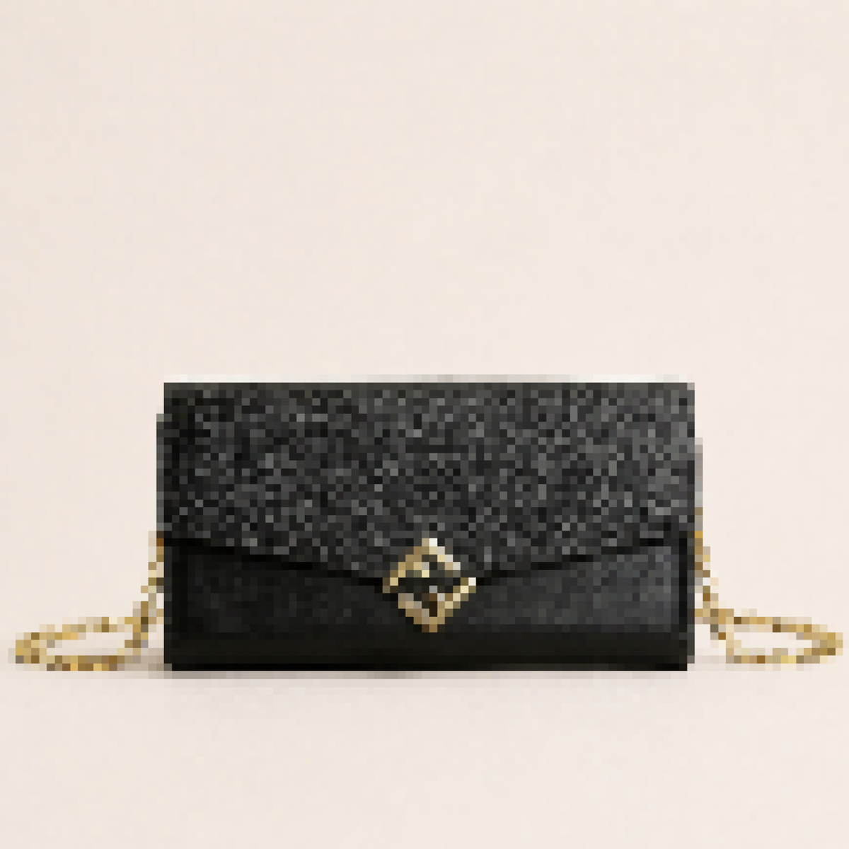 Chain Crossbody Continental Wallet with Multiple Compartments for Daily Carry
