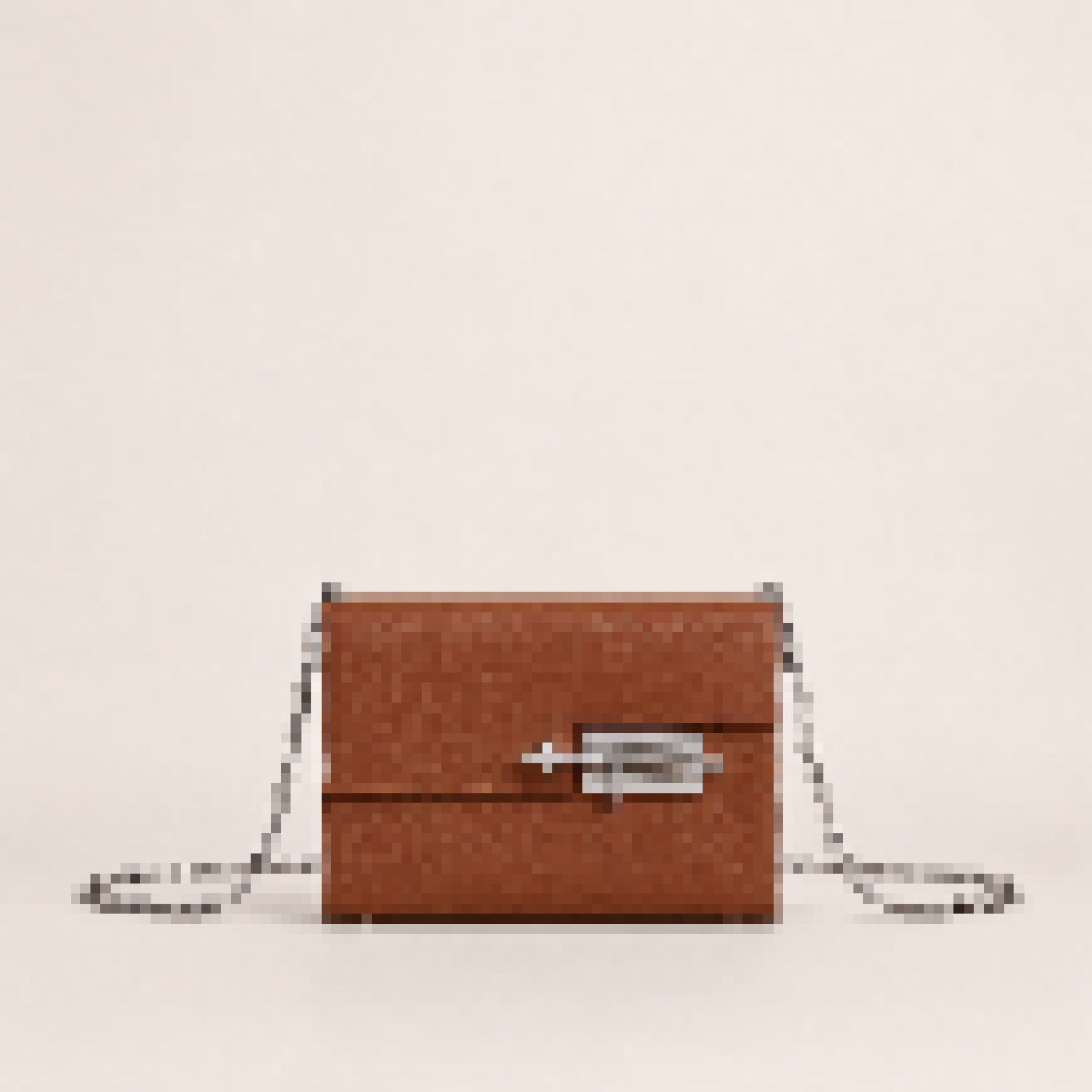 Small Structured Shoulder Bag with Chain Strap for Travel & Events