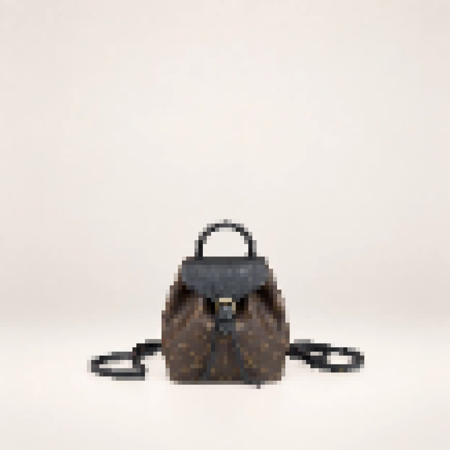 Monogram Mini Backpack – Women's Small Travel Bag with Adjustable Straps