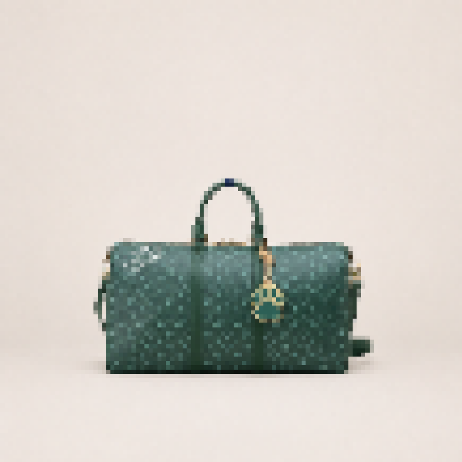 Monogram Duffle Bag – Unisex Travel Weekender Bag with Shoulder Strap
