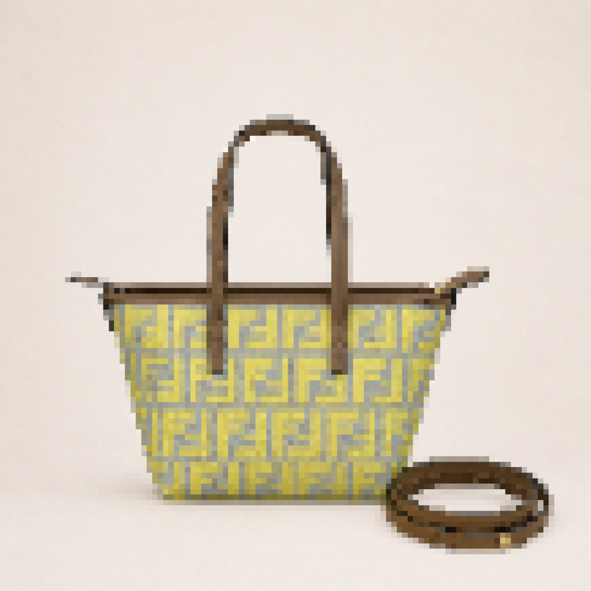 Mini Monogram Canvas Tote Bag – Structured Top Handle Everyday Designer-Inspired Handbag