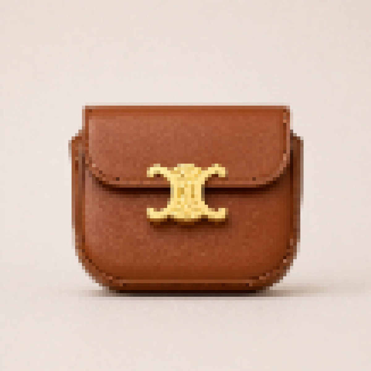 Mini Classic Flap Crossbody Bag with Gold Accent – Structured Leather Shoulder Bag