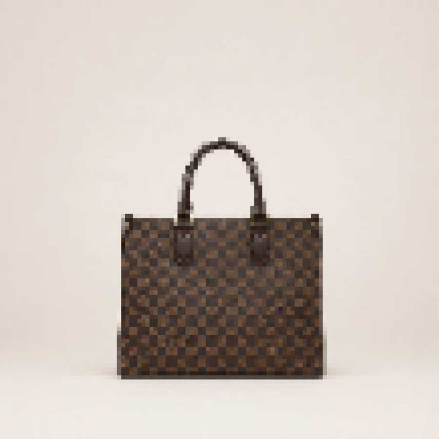 Checkerboard Tote Bag – Women's Large Shoulder Handbag with Spacious Interior