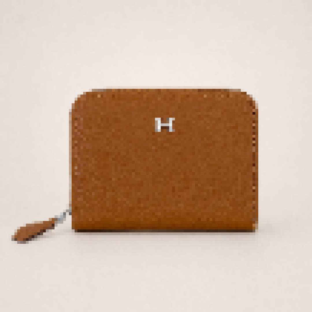 Minimalist Card Wallet with Zipper Closure for Daily Use