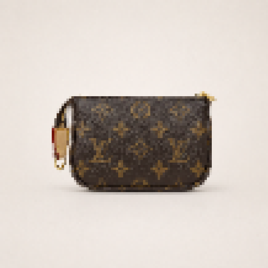 Classic Monogram Mini Chain Pouch Wallet for Daily & Evening Use